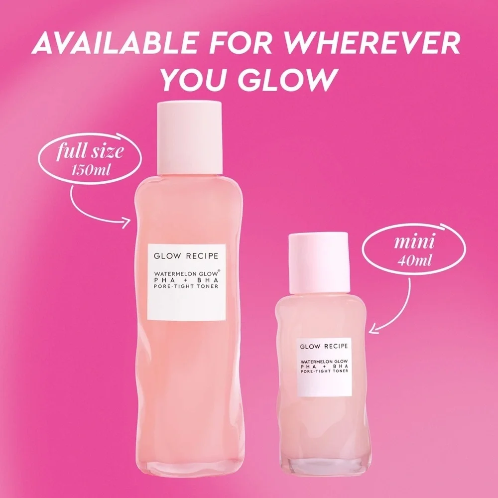 🎀 Glow Recipe Watermelon Glow PHA + BHA Pore-Tight Toner (150 mL / 5 fl oz) 🎀